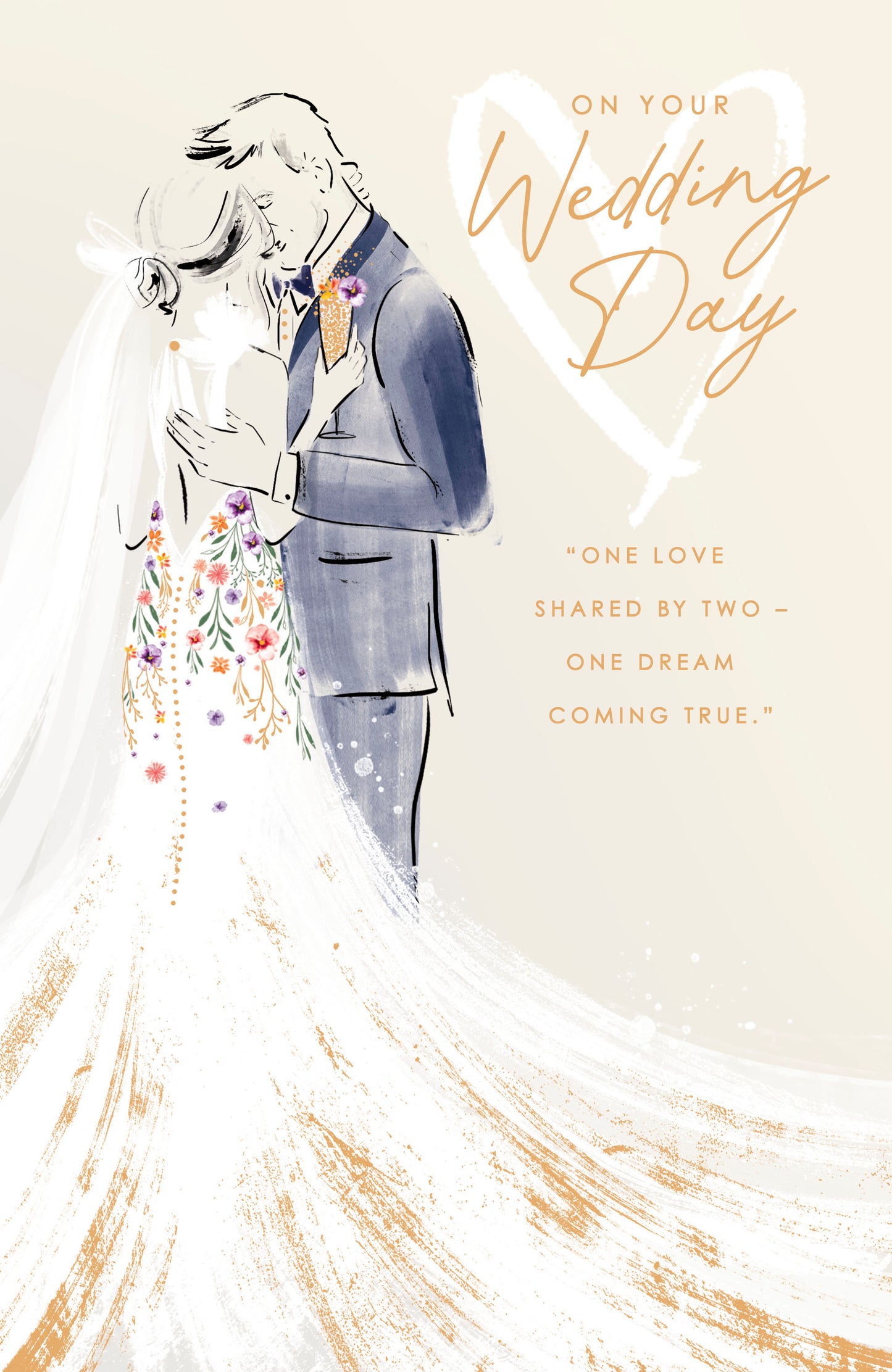 Couple Wedding Day Card