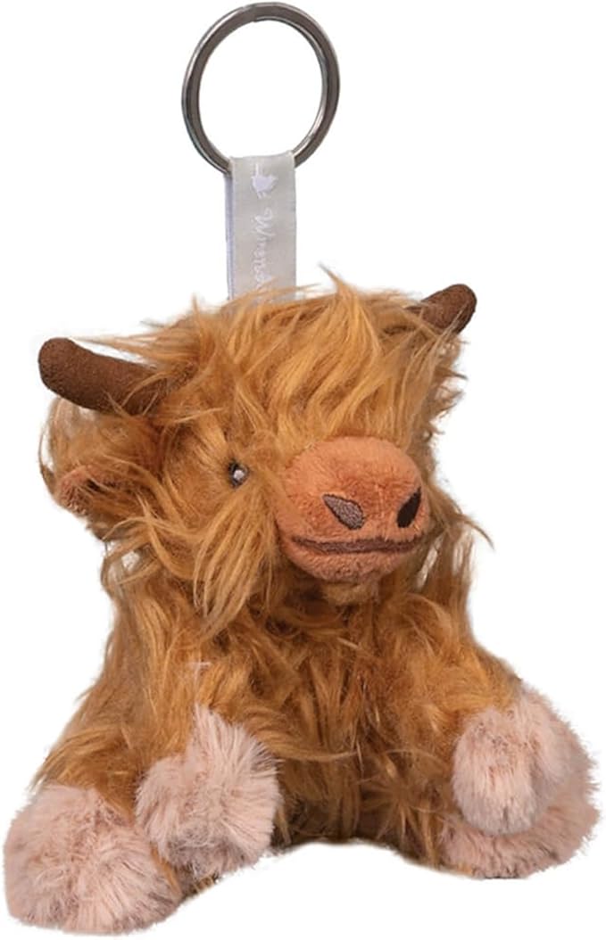 Wrendale Highland Cow Plush Keyring Gordon