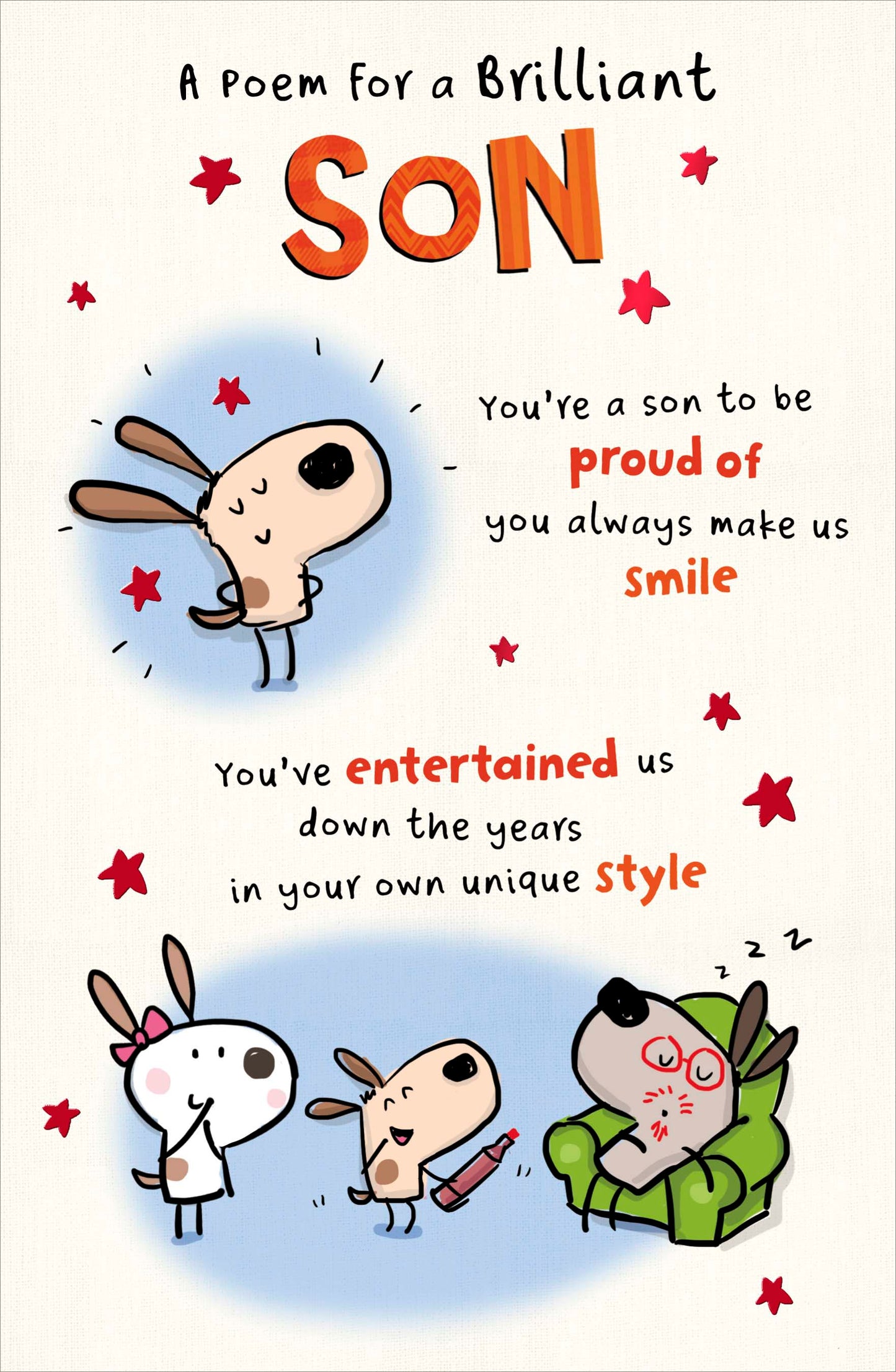 Brilliant Son Poem Birthday Card