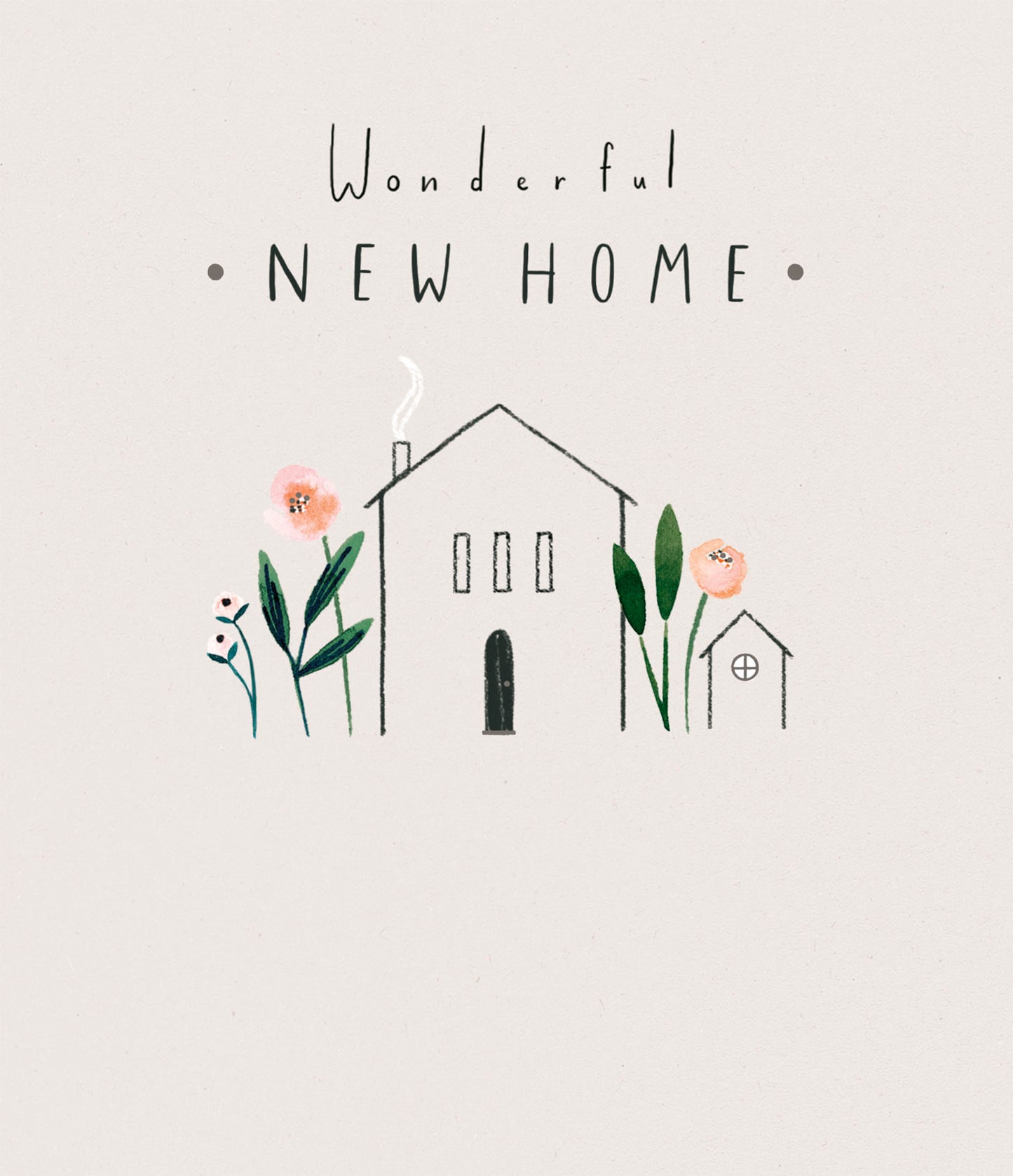 Floral Wonderful New Home Card