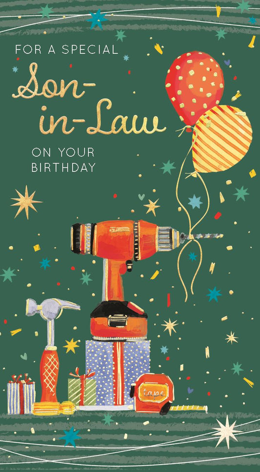 Tools Son In Law Birthday Card