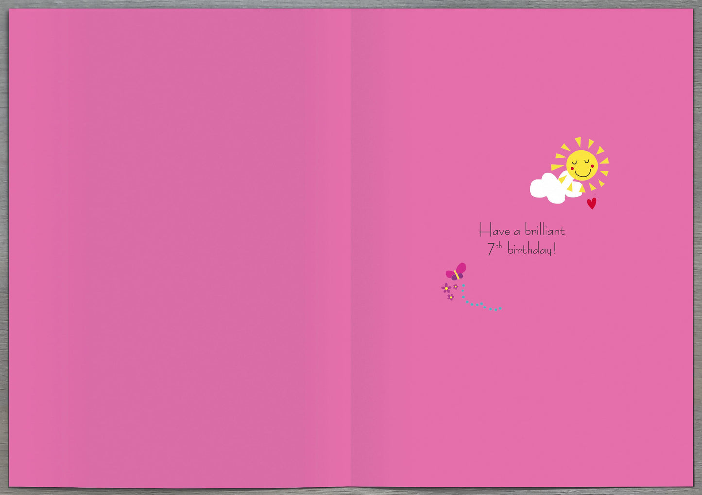 Sunshine & Animals 7th Birthday Card