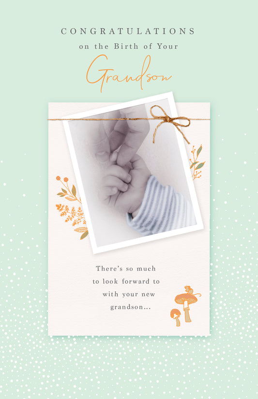 Birth Of Your Grandson Card