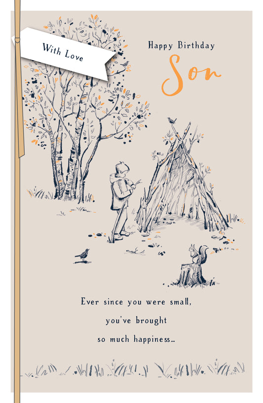 Camping Son Birthday Card
