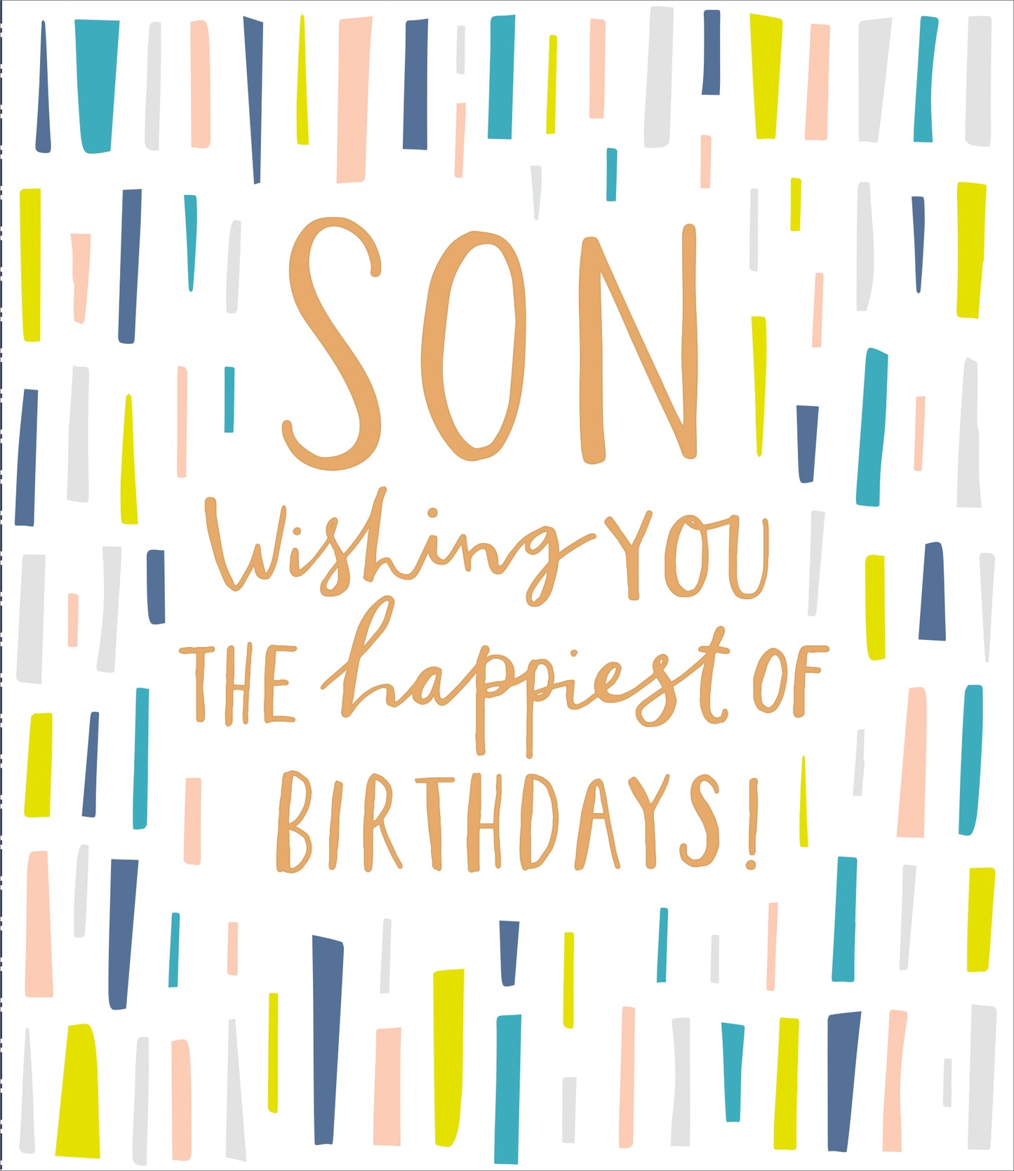 Bright Lines Son Birthday Card