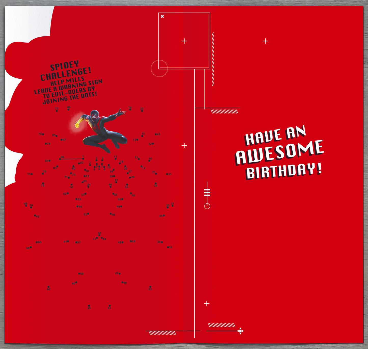 Spiderman 7th Birthday Card