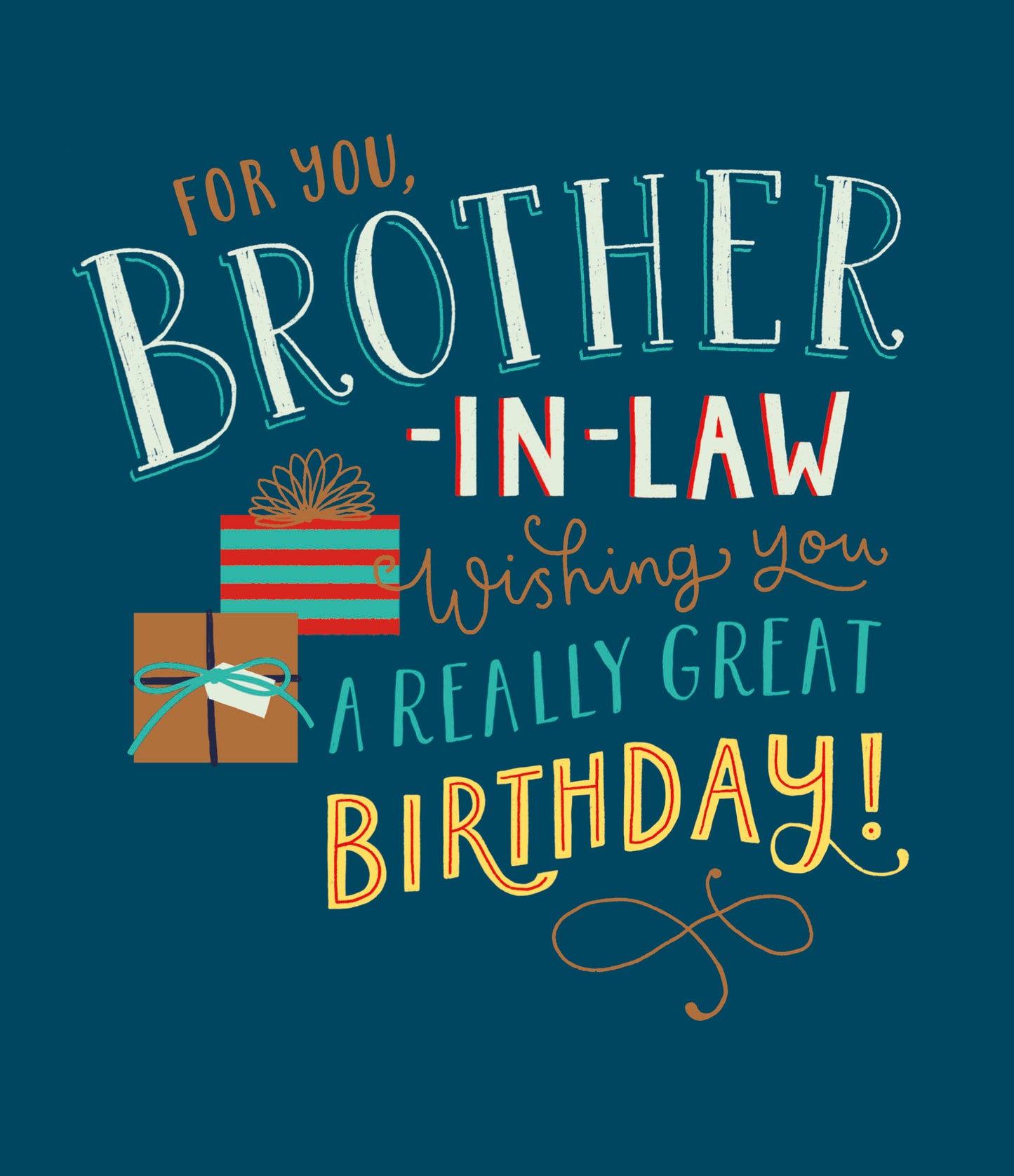 Presents Brother-In-Law Birthday Card