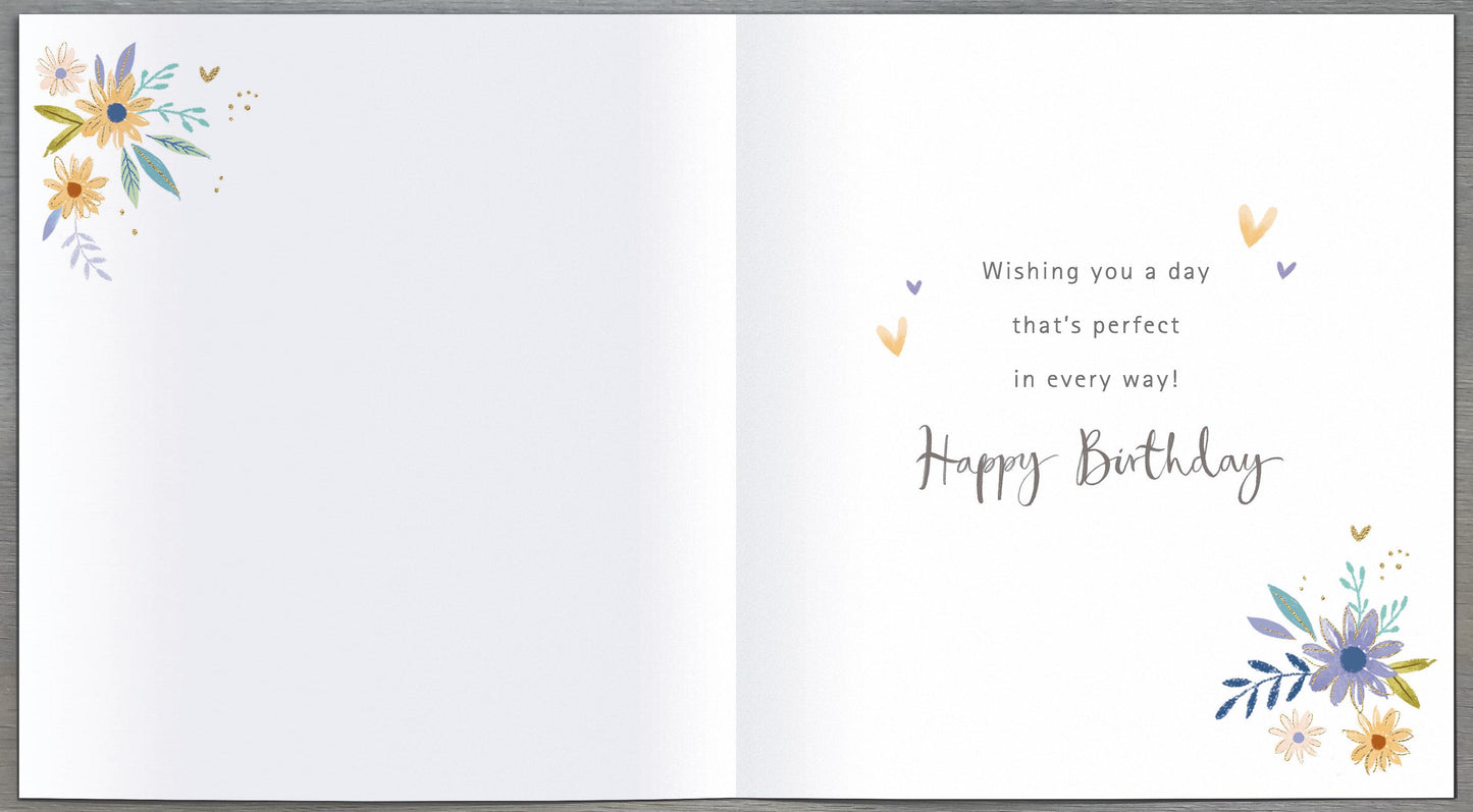 Floral Cake Godmother Birthday Card