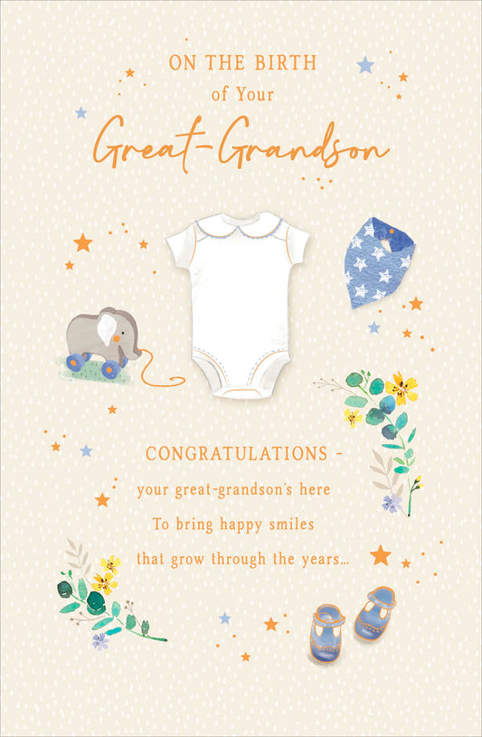 Congratulations On The Birth Of Your Grandson Card