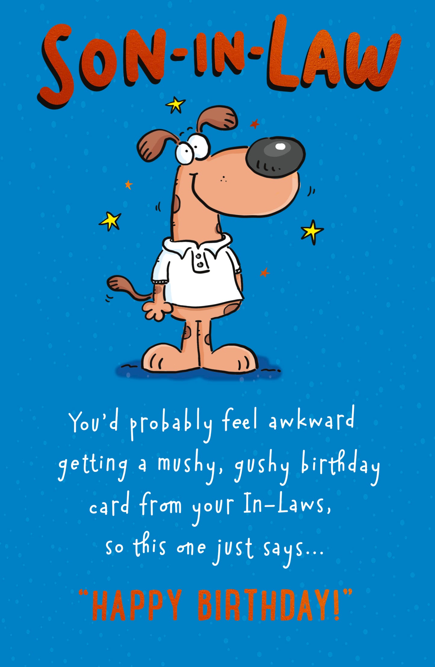 Mushy Gushy Son-In-Law Birthday Card