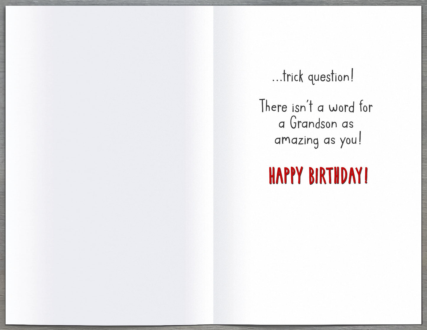 Amazing Grandson Birthday Card