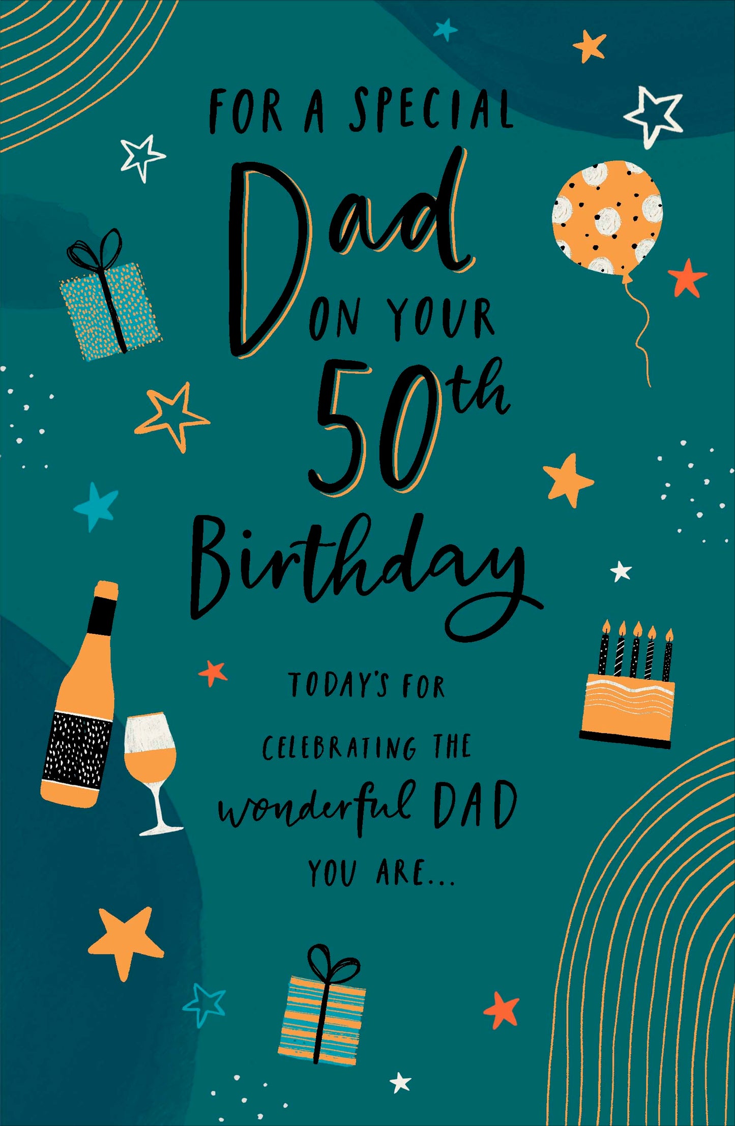 Birthday Icons Dad 50th Birthday Card