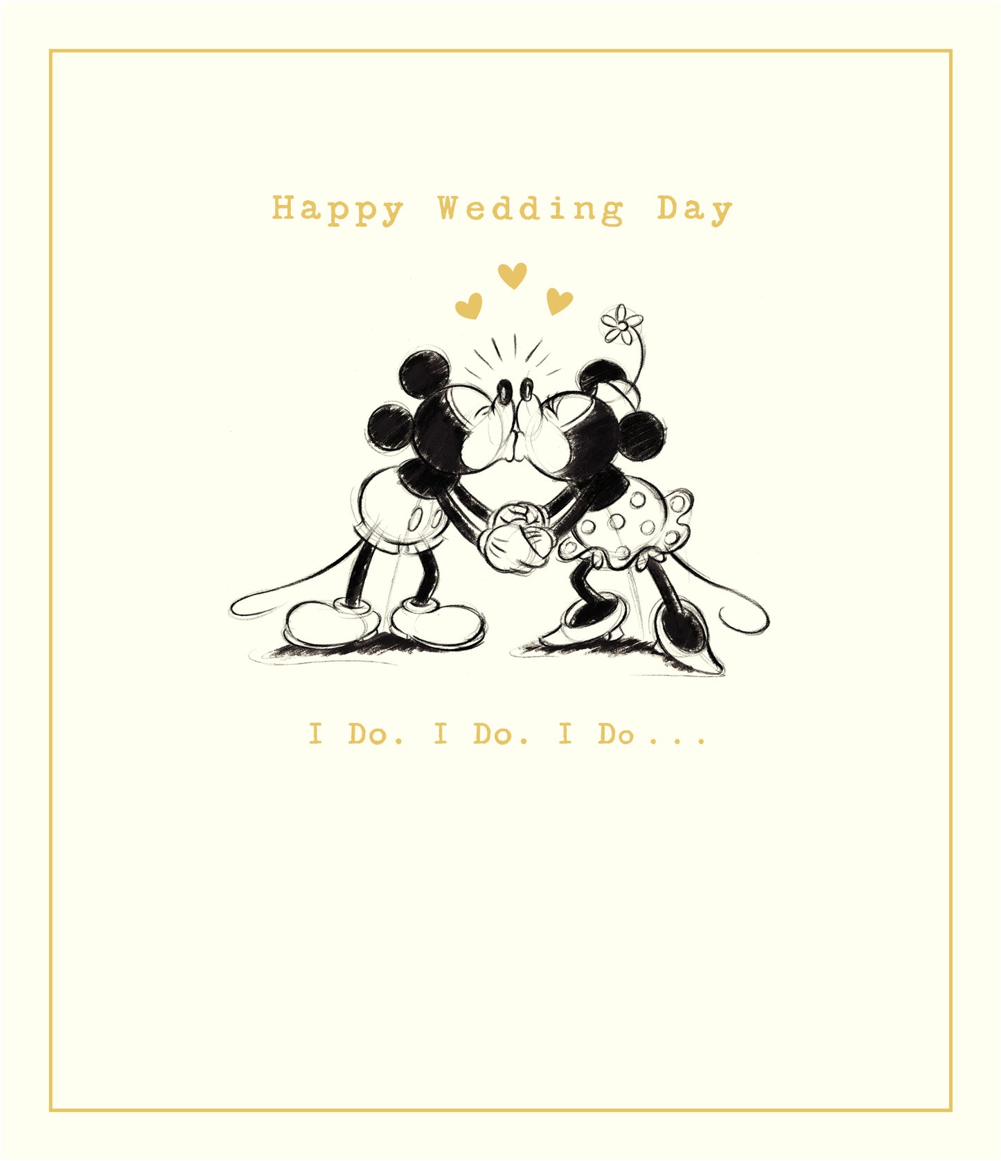 Mickey & Minnie Wedding Day Card
