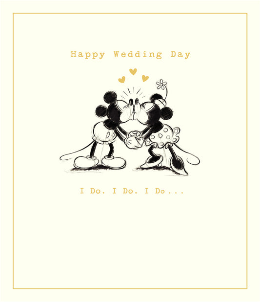 Mickey & Minnie Wedding Day Card