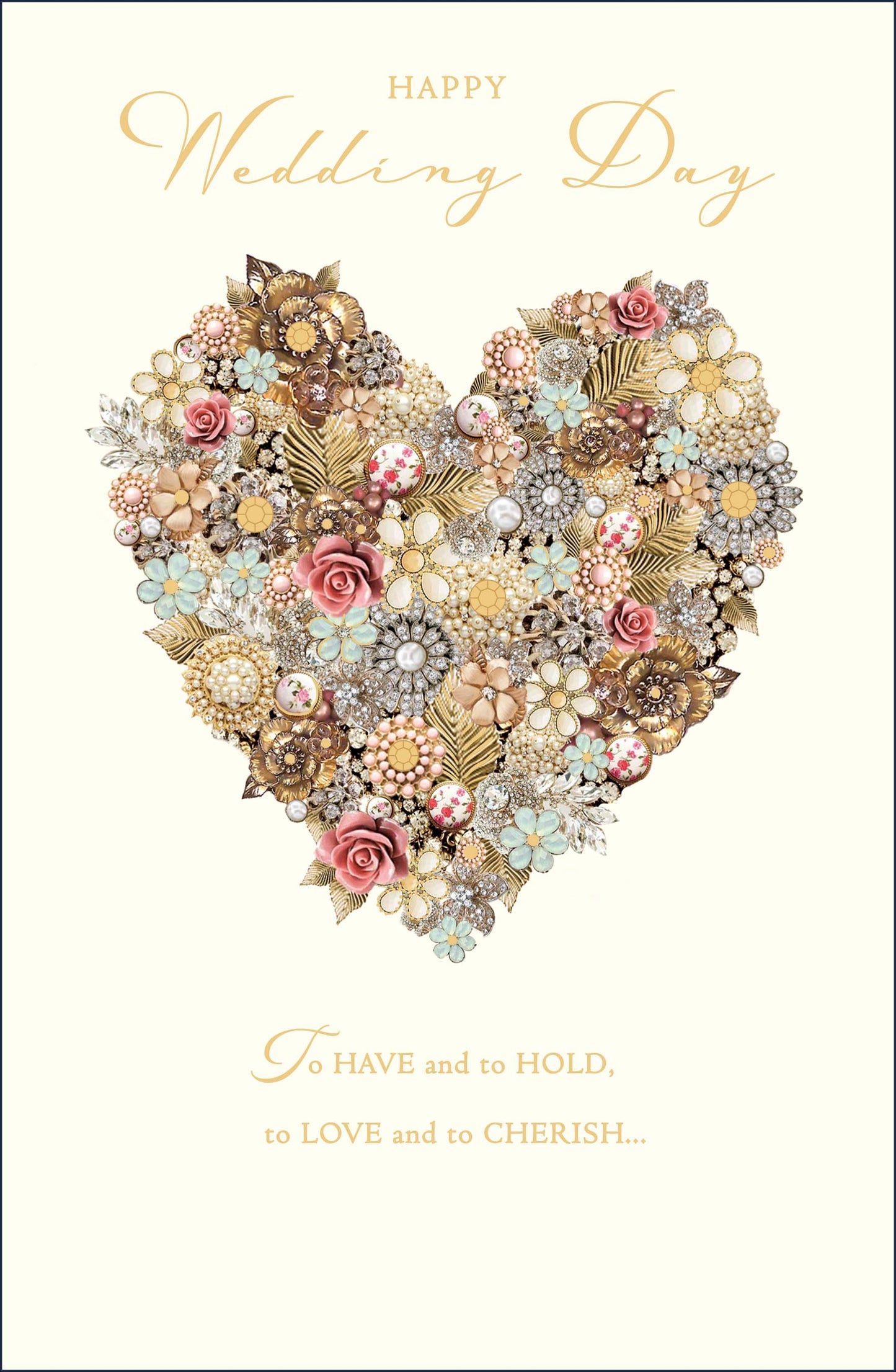 Floral Wedding Day Card
