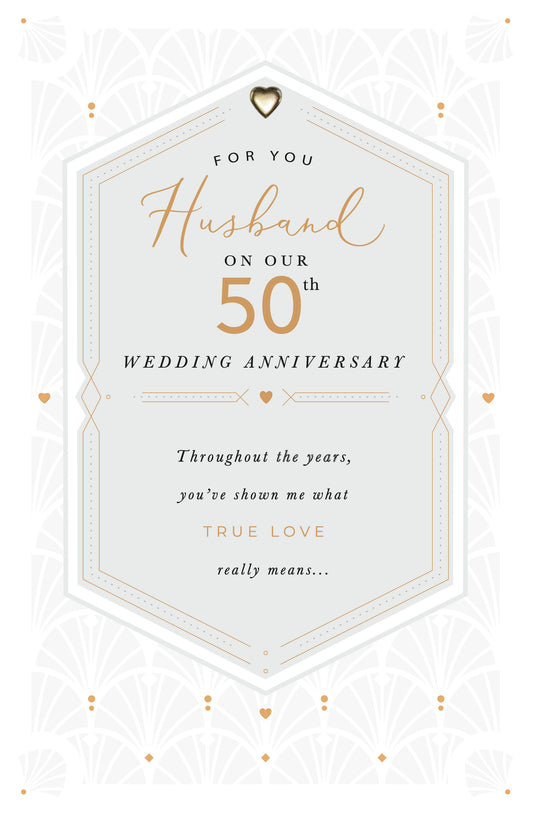 Husband 50th Anniversary Card