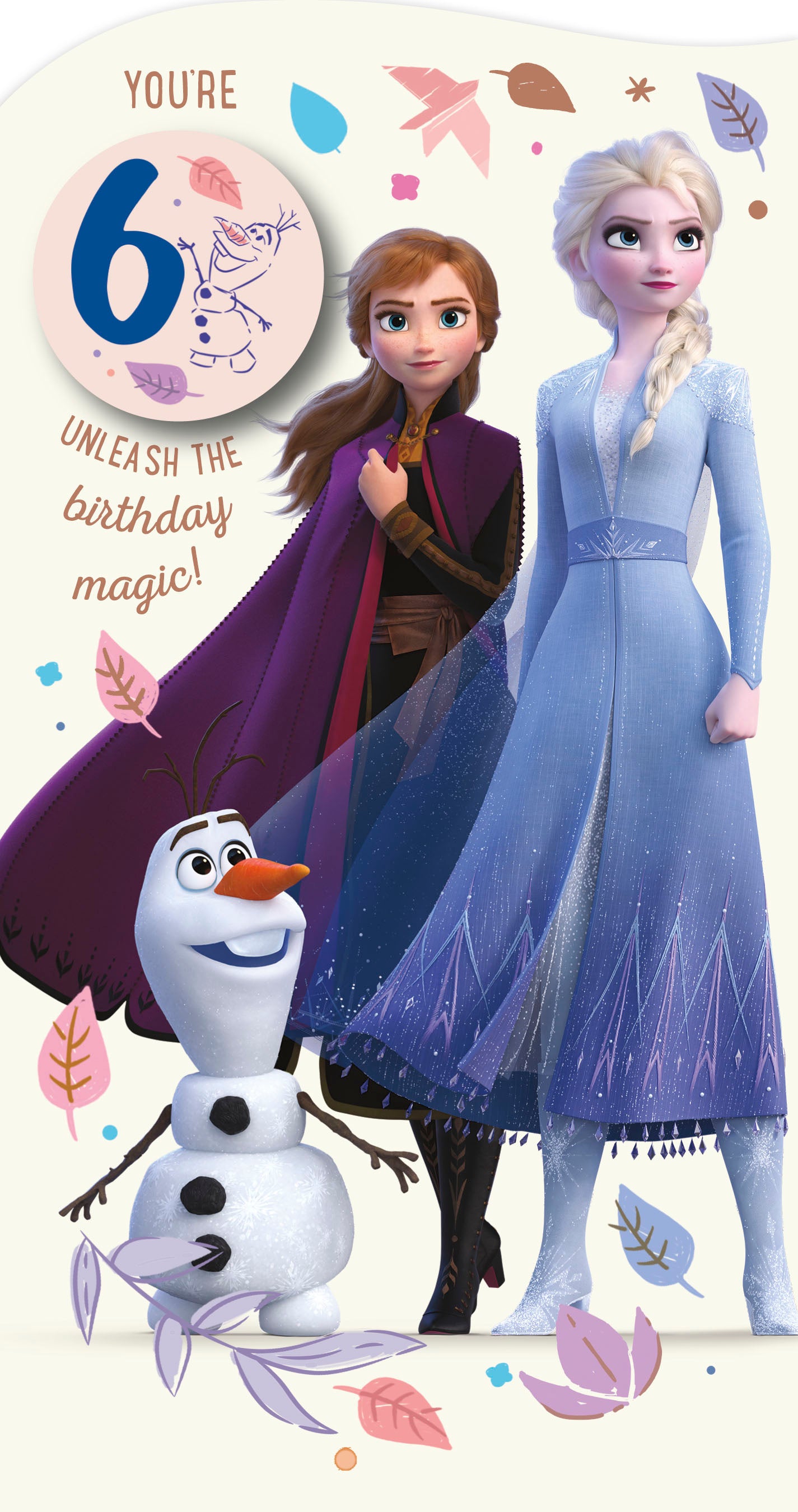 Frozen 6th Birthday Card