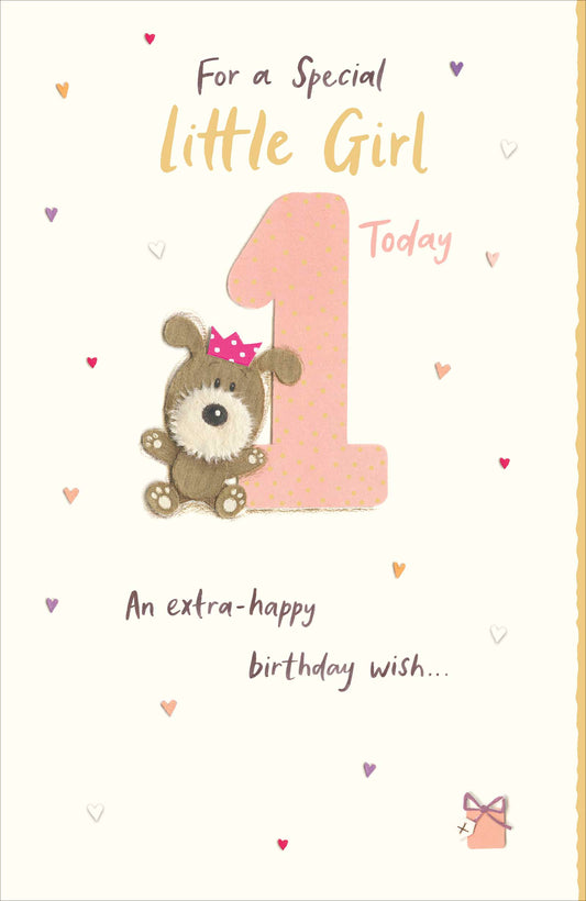 Special Little Girl 1st Birthday Card