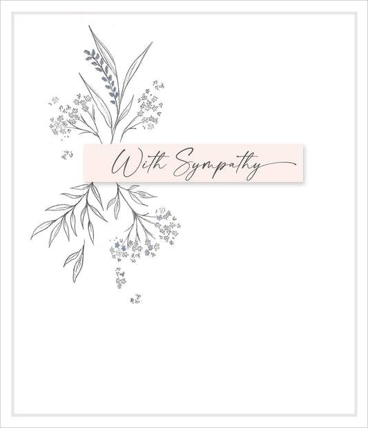 Floral With Sympathy Card