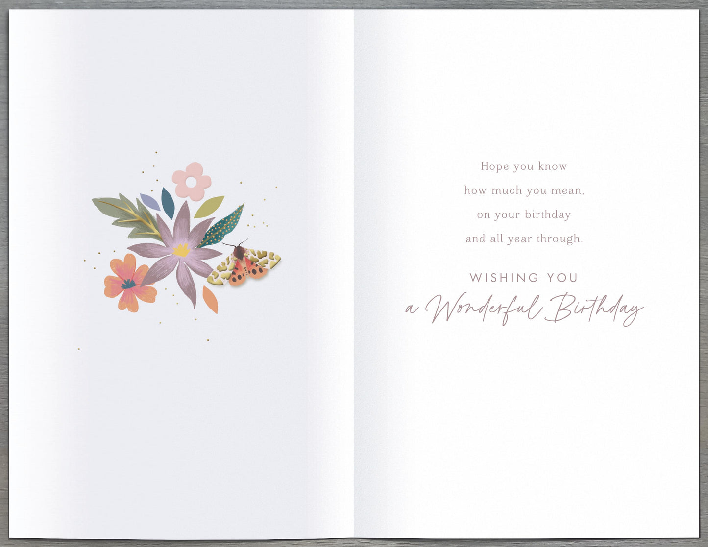 Floral Nana Birthday Card