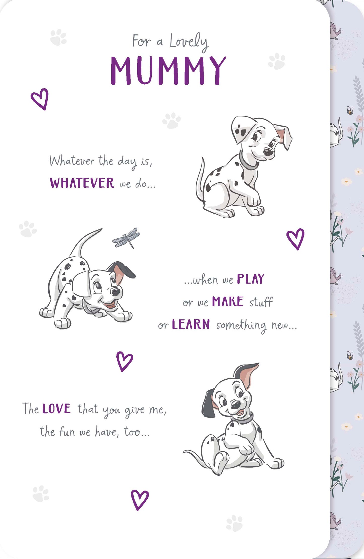 Disney Dalmatians Mummy Birthday Card