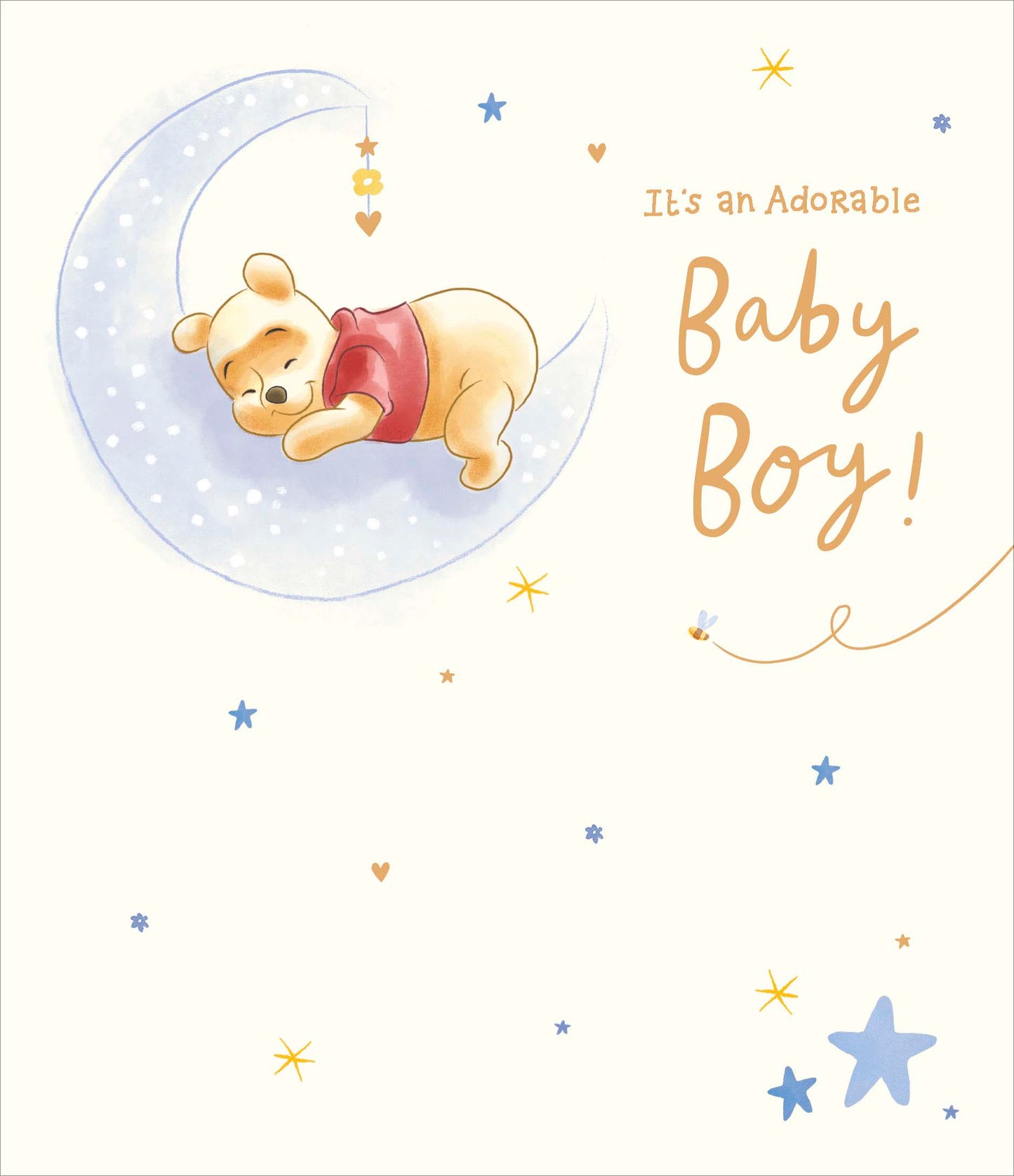 Winnie The Pooh Baby Boy Card