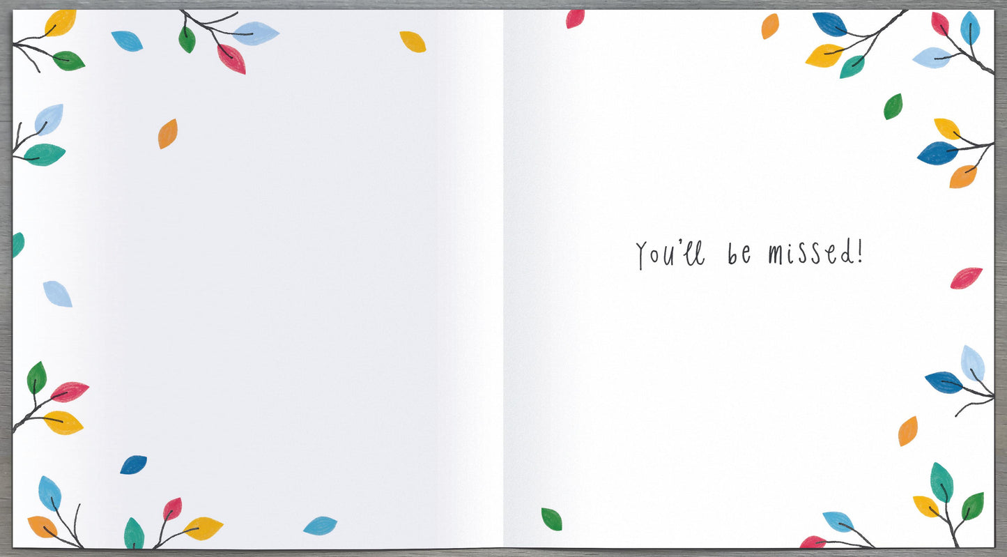 Bright Leaves & Birds You're Leaving Card