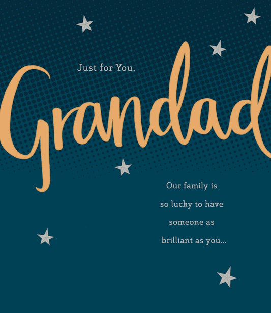 Stars Grandad Birthday Card
