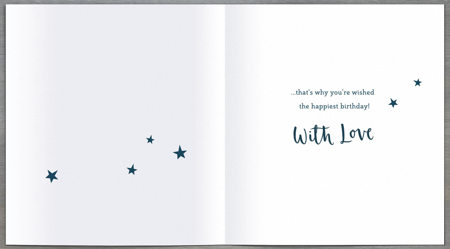 Stars Grandad Birthday Card