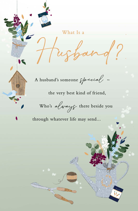 Gardening Husband Birthday Card