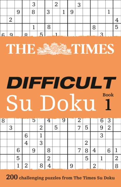 The Times Difficult Su Doku Book 1 : 200 Challenging Puzzles from the Times - 9780007232529