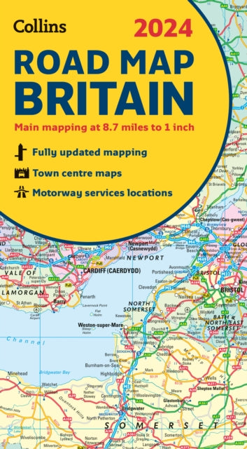 2024 Collins Road Map of Britain : Folded Road Map - 9780008597597