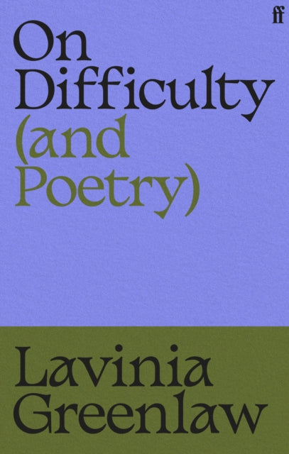 On Difficulty (and Poetry) - 9780571400348