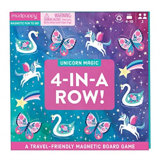 Unicorn Magic 4-In-A-Row Magnetic Board Game - 9780735365087