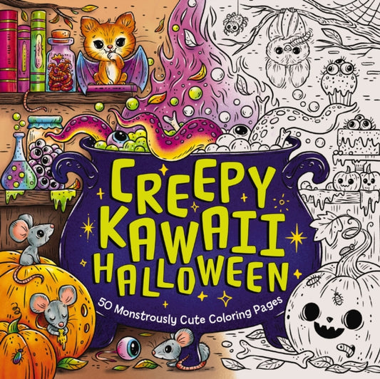 Creepy Kawaii Halloween : 50 Monstrously Cute Coloring Pages - 9781400350636