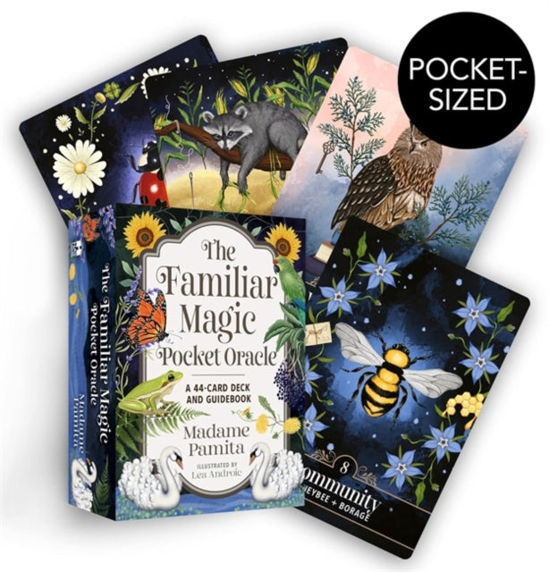 The Familiar Magic Pocket Oracle : A 44-Card Deck and Guidebook - 9781401980634