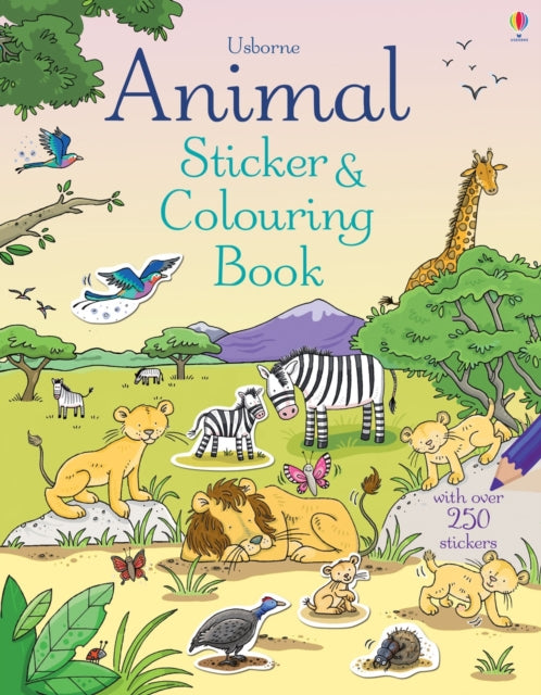 Animal Sticker and Colouring Book - 9781409585862