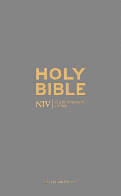 NIV Pocket Charcoal Soft-tone Bible with Zip - 9781444702910