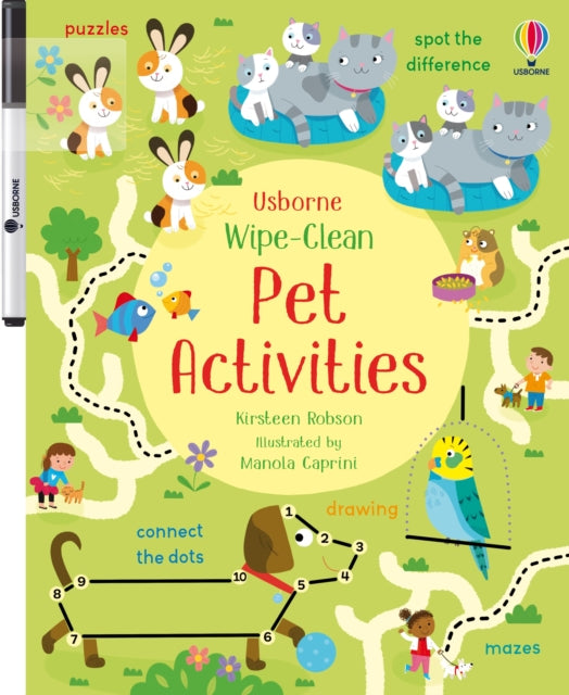 Wipe-Clean Pet Activities - 9781474995658