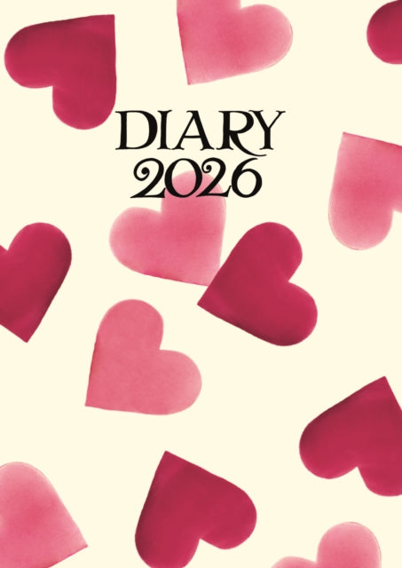 Emma Bridgewater Big Pink Hearts A6 Diary 2026 - 9781529828450