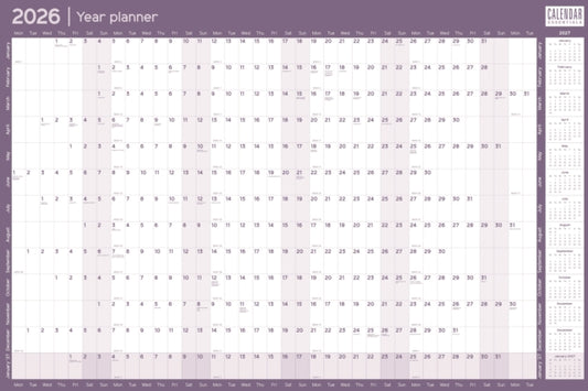 Essential Roll Planner Calendar 2026
