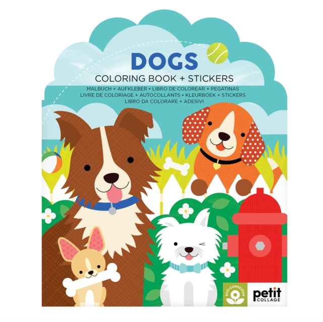 Dogs Coloring Book + Stickers - 9781797241548