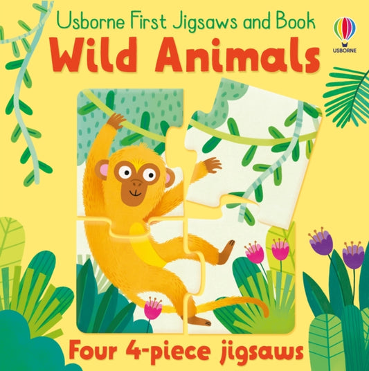 Usborne First Jigsaws And Book: Wild Animals - 9781801313599