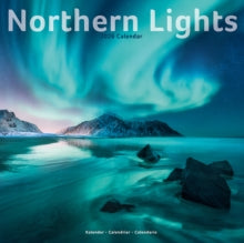 Northern Lights Calendar 2026  Square Travel Wall Calendar - 16 Month