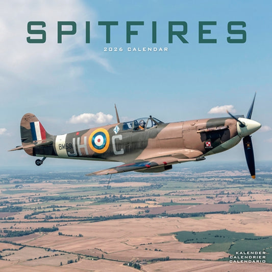 Spitfires Calendar 2026  Square Plane Wall Calendar - 16 Month