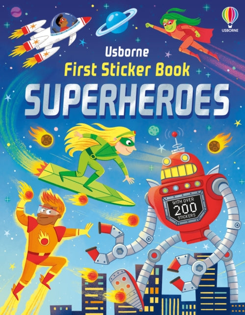 First Sticker Book Superheroes - 9781805070832