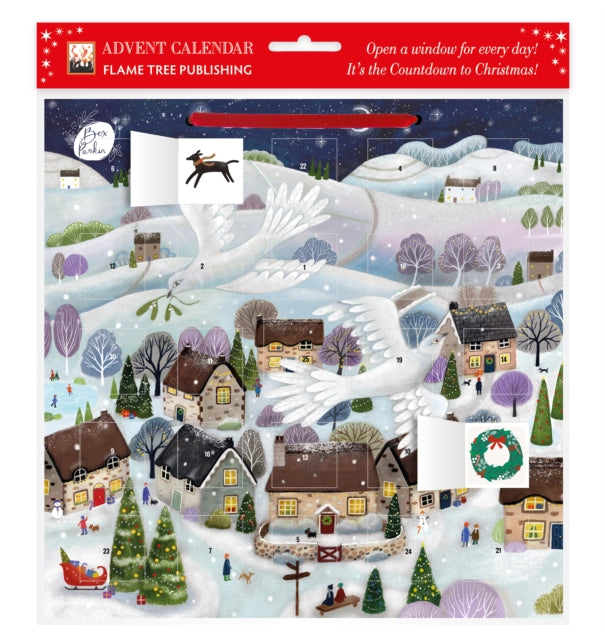 Bex Parkin: Doves Advent Calendar (with stickers) - 9781835624883