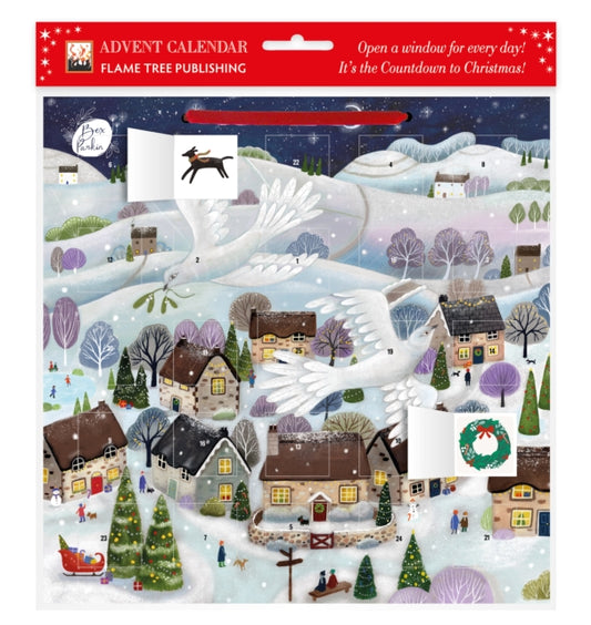 Bex Parkin: Doves Advent Calendar (with stickers) - 9781835624883