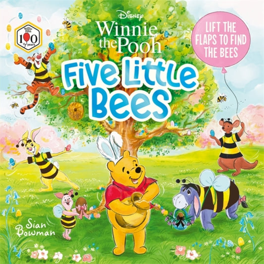 Disney Winnie the Pooh: Five Little Bees: An Easter lift-the-flap picture book - 9781835872857