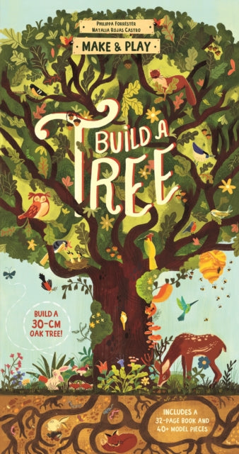 Make and Play: Build A Tree : Build a 30cm Oak Tree! Includes a 32-page Book and 40+ Model Pieces - 9781836005292